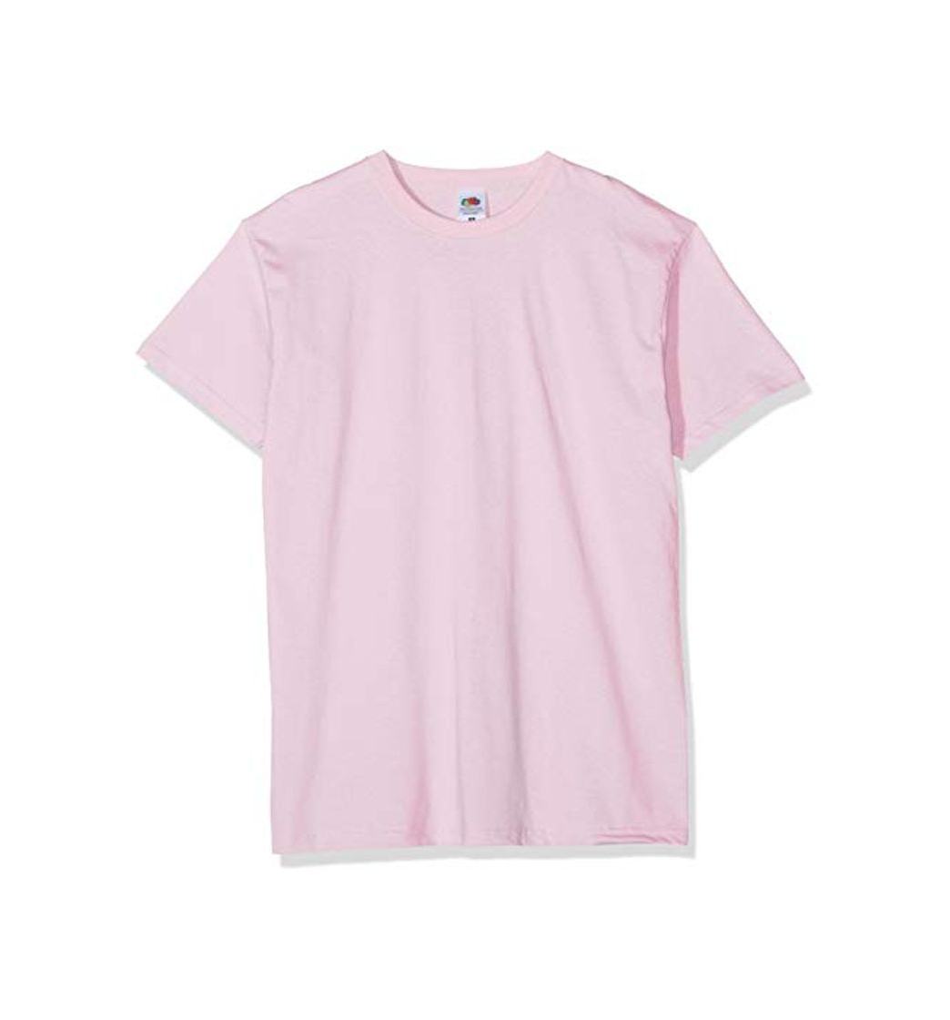 Fruit of the Loom Valueweight 5 Pack Camiseta, Rosa