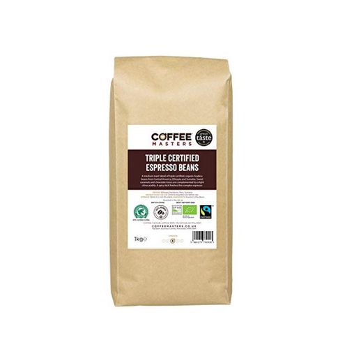 Coffee Masters Granos de Café Arábigo con Triple Certificación