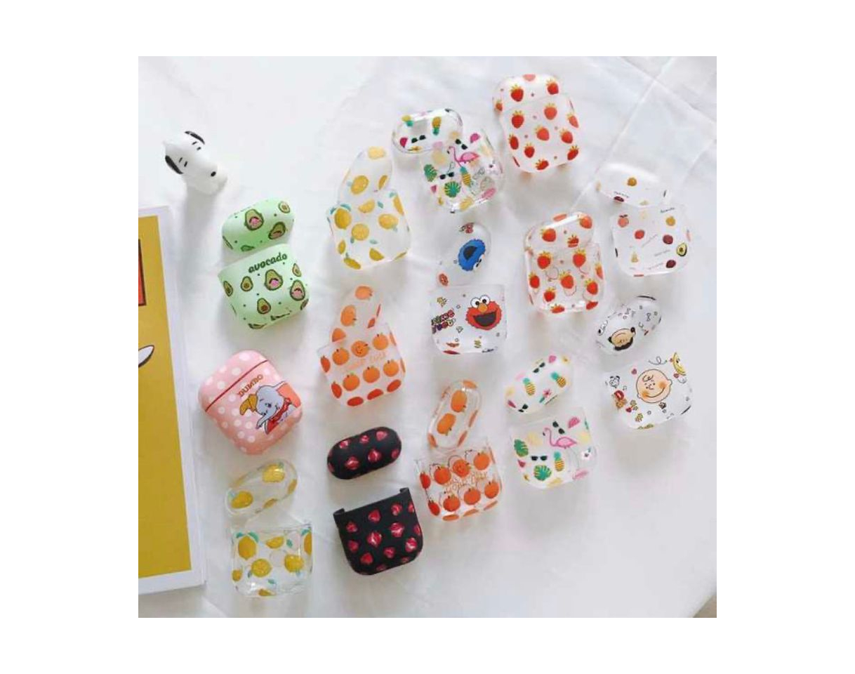 Social Fundas airpods estampados de frutas