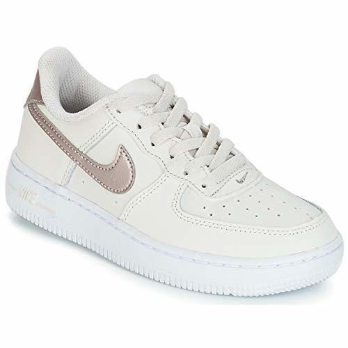 NIKE Air Force 1 PRE-School Zapatillas Moda Chicas Phantom/Mtlc Red Bronze-White