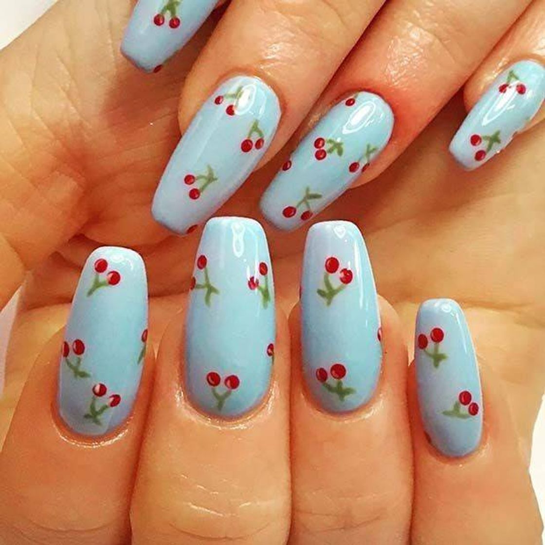 Moda Unhas 🍒💙