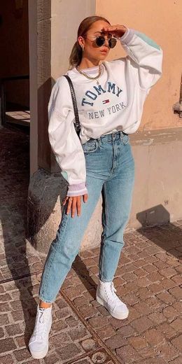 Look com calça jeans