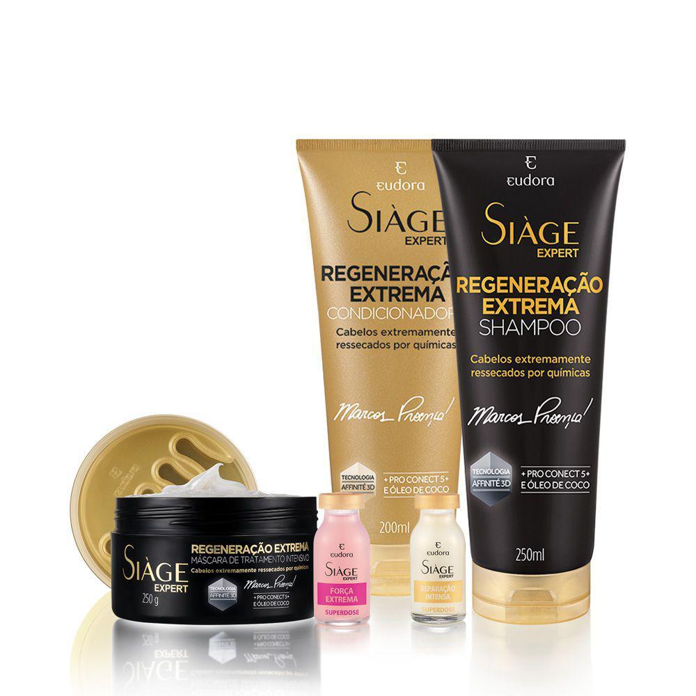 Social Kit Siàge Expert Regeneração Extrema Completo + Superdose Re