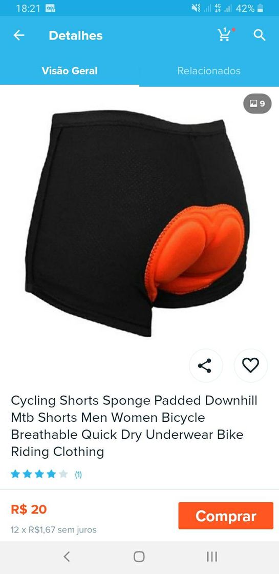 Social Shorte para pedalar