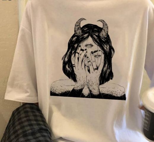 Camiseta Demon girl harajuku 