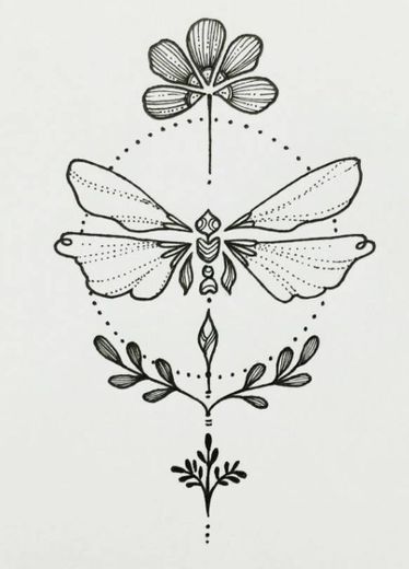 Tatuaje libélula