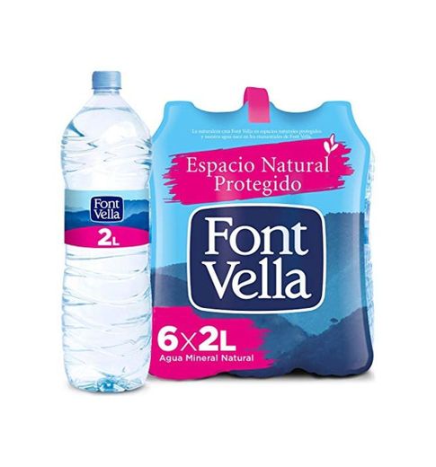 Agua Mineral Natural Font Vella 2L X 6