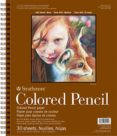 Strathmore Colored Pencil Spiral Paper Pad 11"X14"