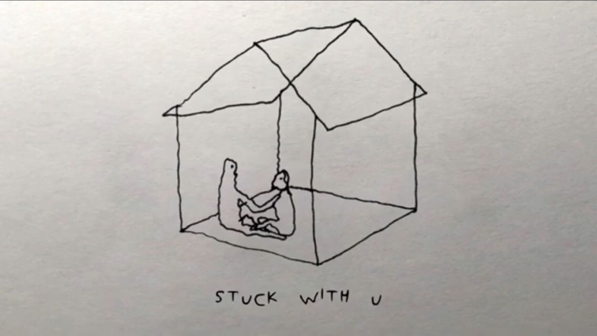 Canción Ariana Grande, Justin Bieber - stuck with