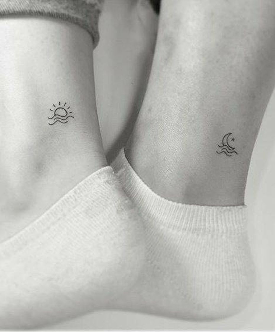 Fashion Tatuagem lua e sol