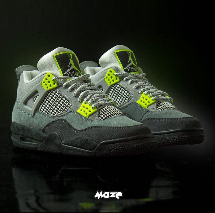 Moda  Air Jordan 4 Retro Se “Neon”