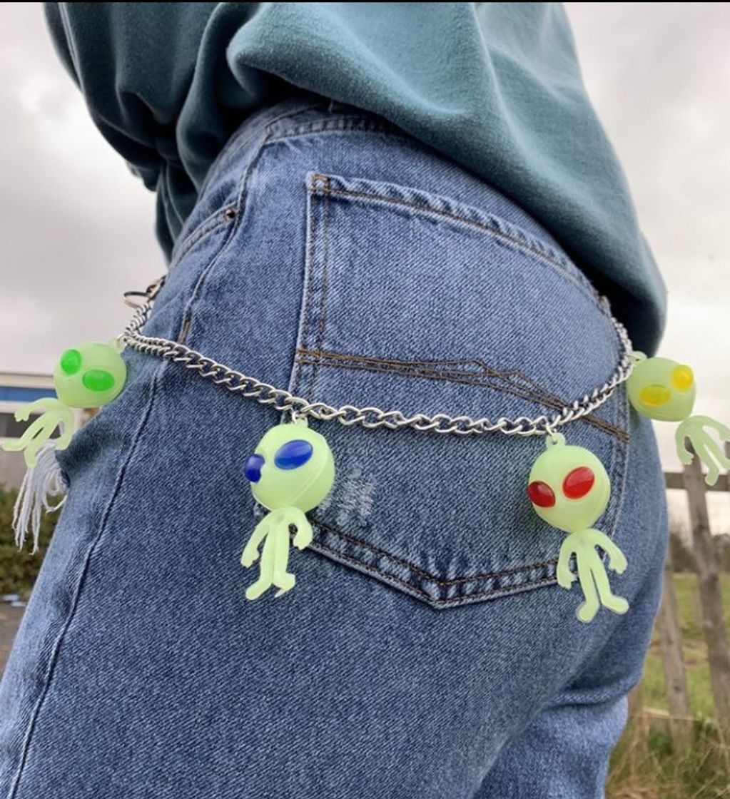 Fashion Alien head jean chain 