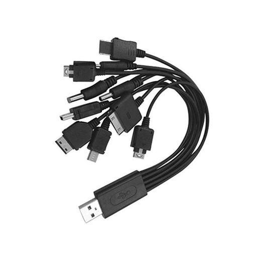 10 en 1 universal Multifunción Cargador USB cable para teléfono móvil MP4