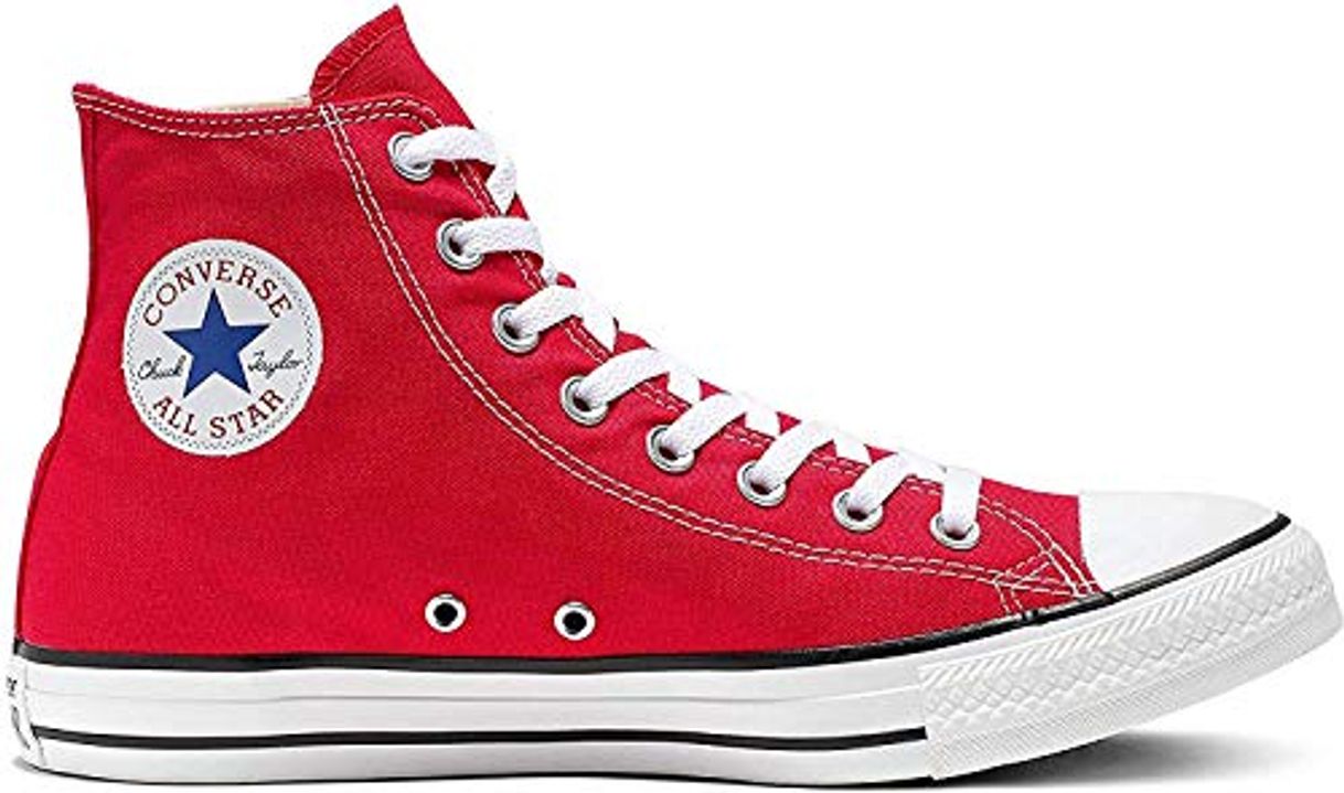 Fashion Converse Chuck Taylor All Star Hi Top, Zapatillas Unisex Adulto, Rojo