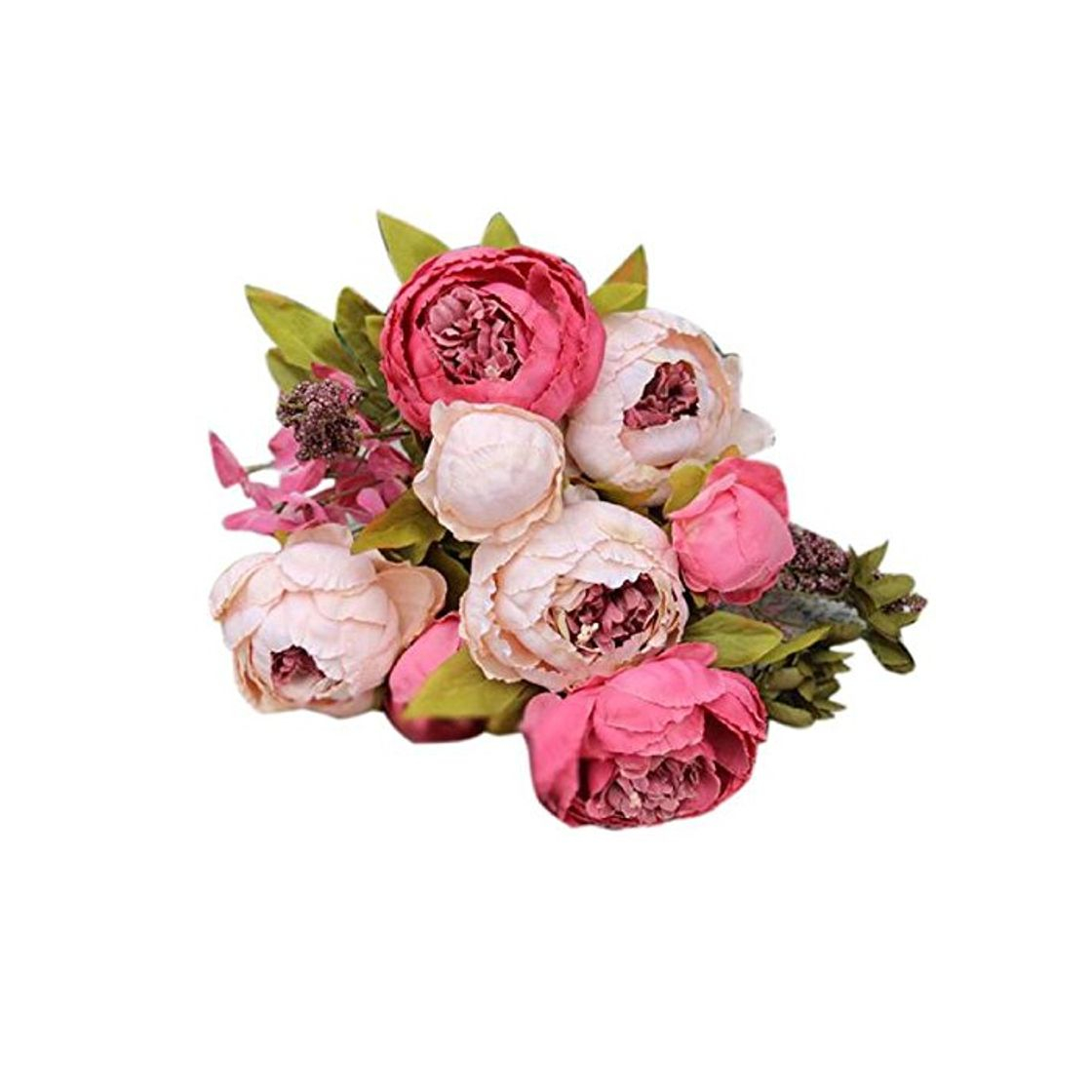 Products STRIR 1 Ramo 8 Cabezas de Flores Peonías Artificiales Decoración para Boda