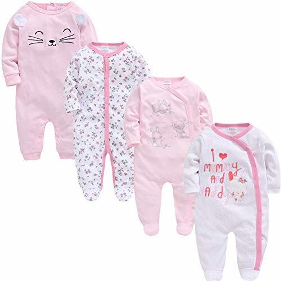 Producto HFDJTAFS 3 4 Unids/lote Verano Bebé Niño Roupa De Bebes Mono Recién Nacido