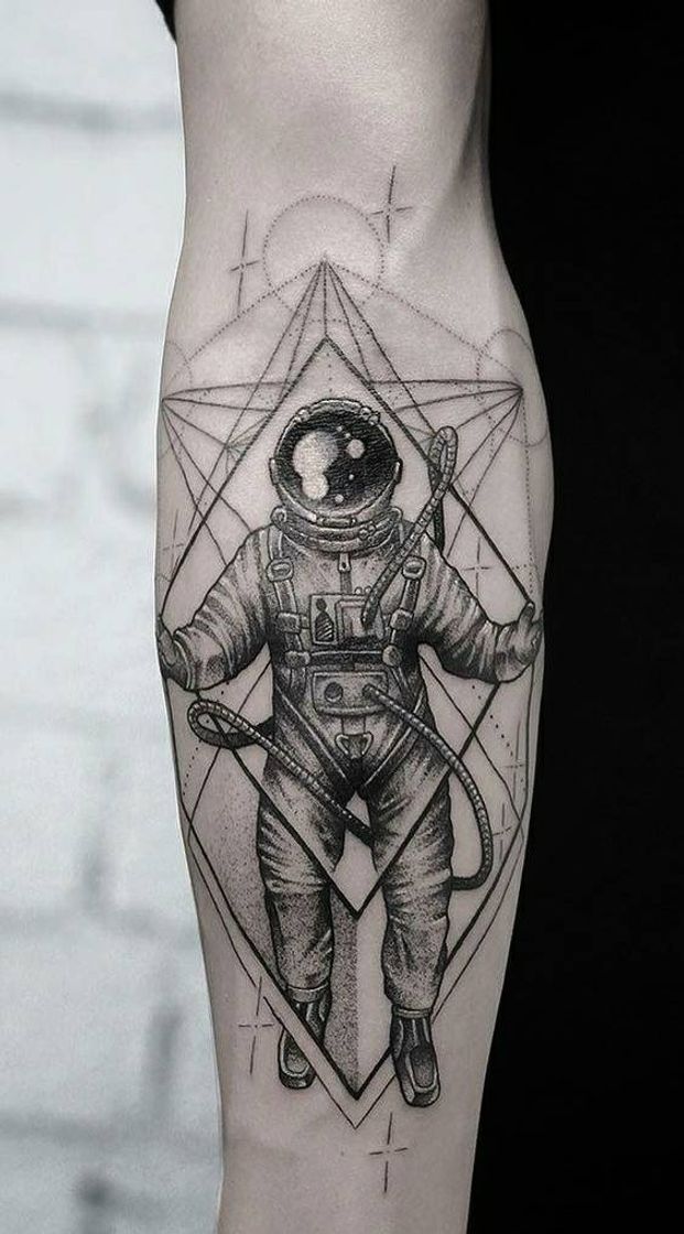 Fashion Tattoo astronauta