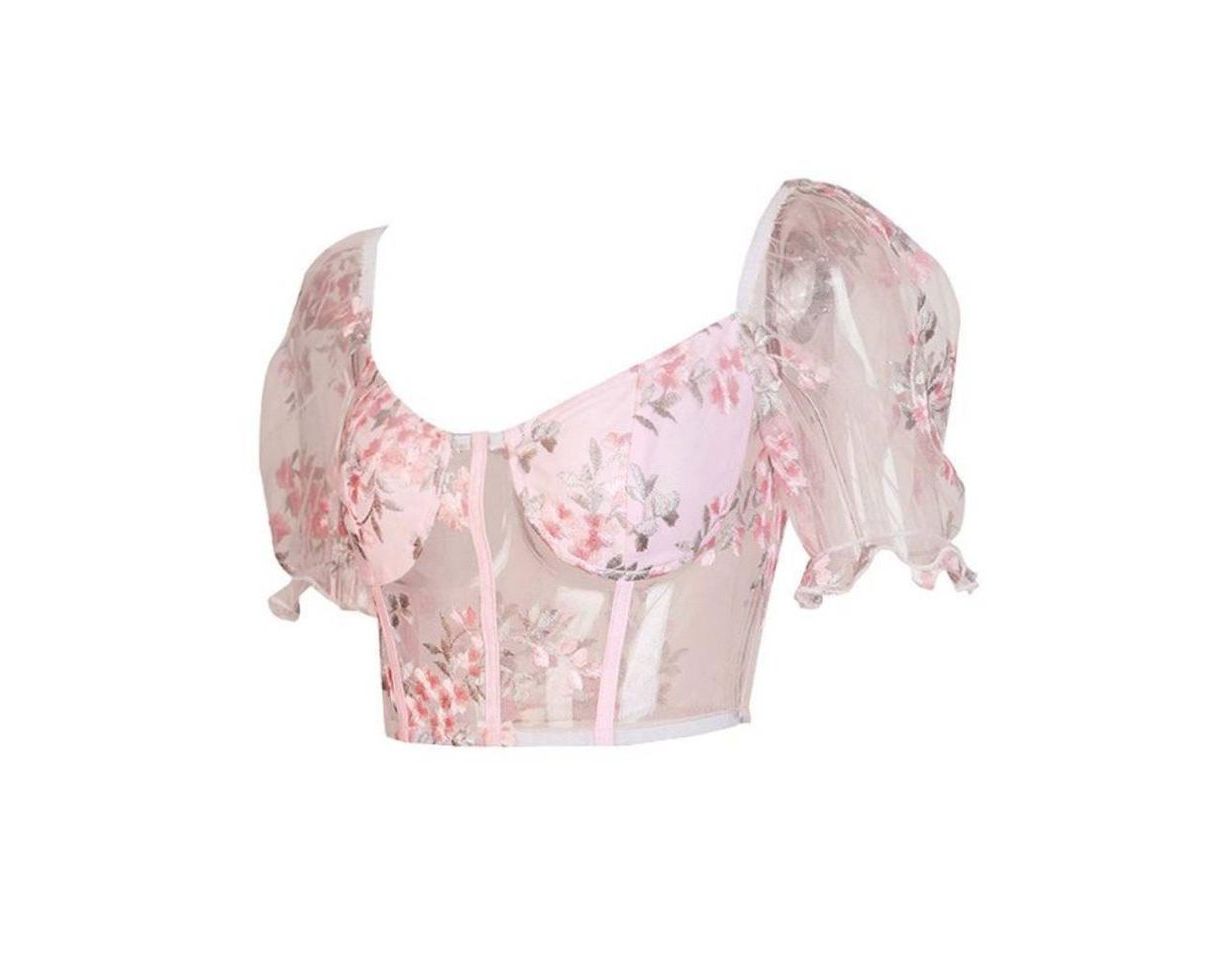 Social French Summer Crop Top🌸💗