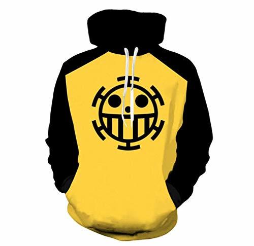 Producto Cosstars One Piece Trafalgar Law Anime Hoodie Sudadera con Capucha Adulto Cosplay