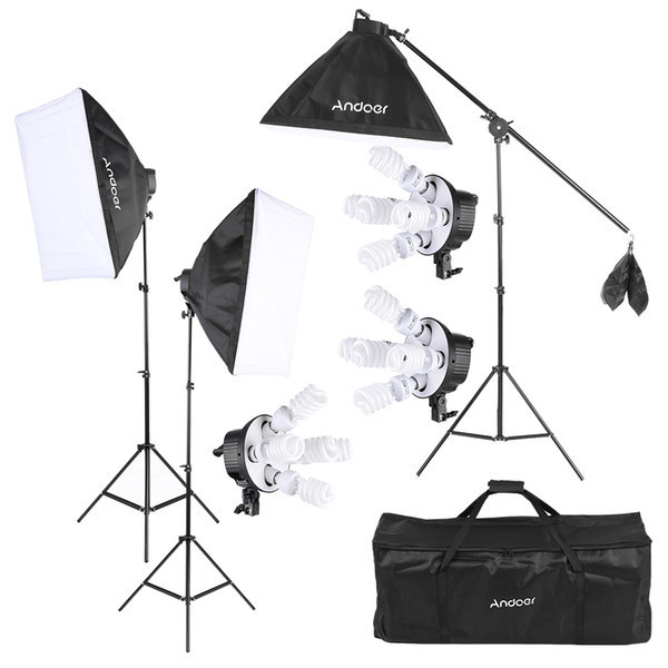 Fashion Kit de iluminação Andoer Softbox para vídeo em estúdio fotog