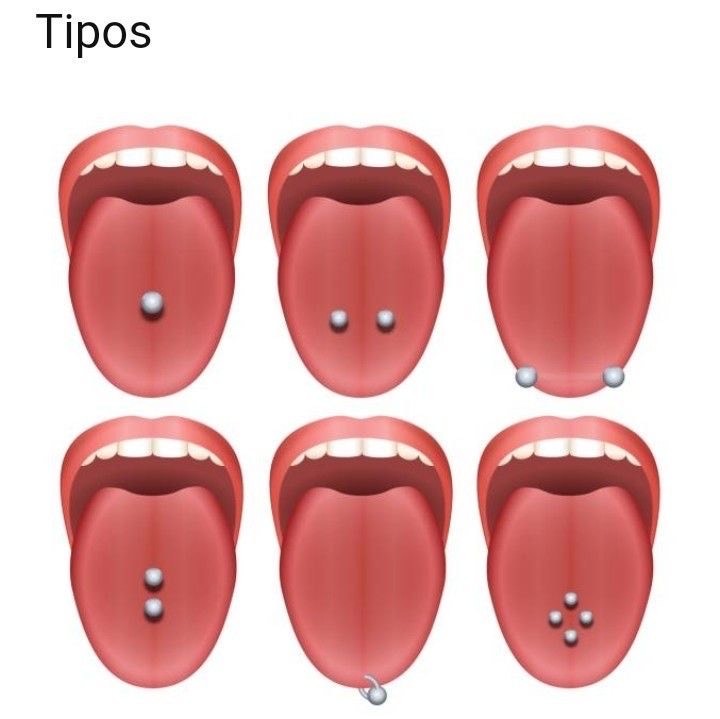 Social Tipos de piercing na língua 