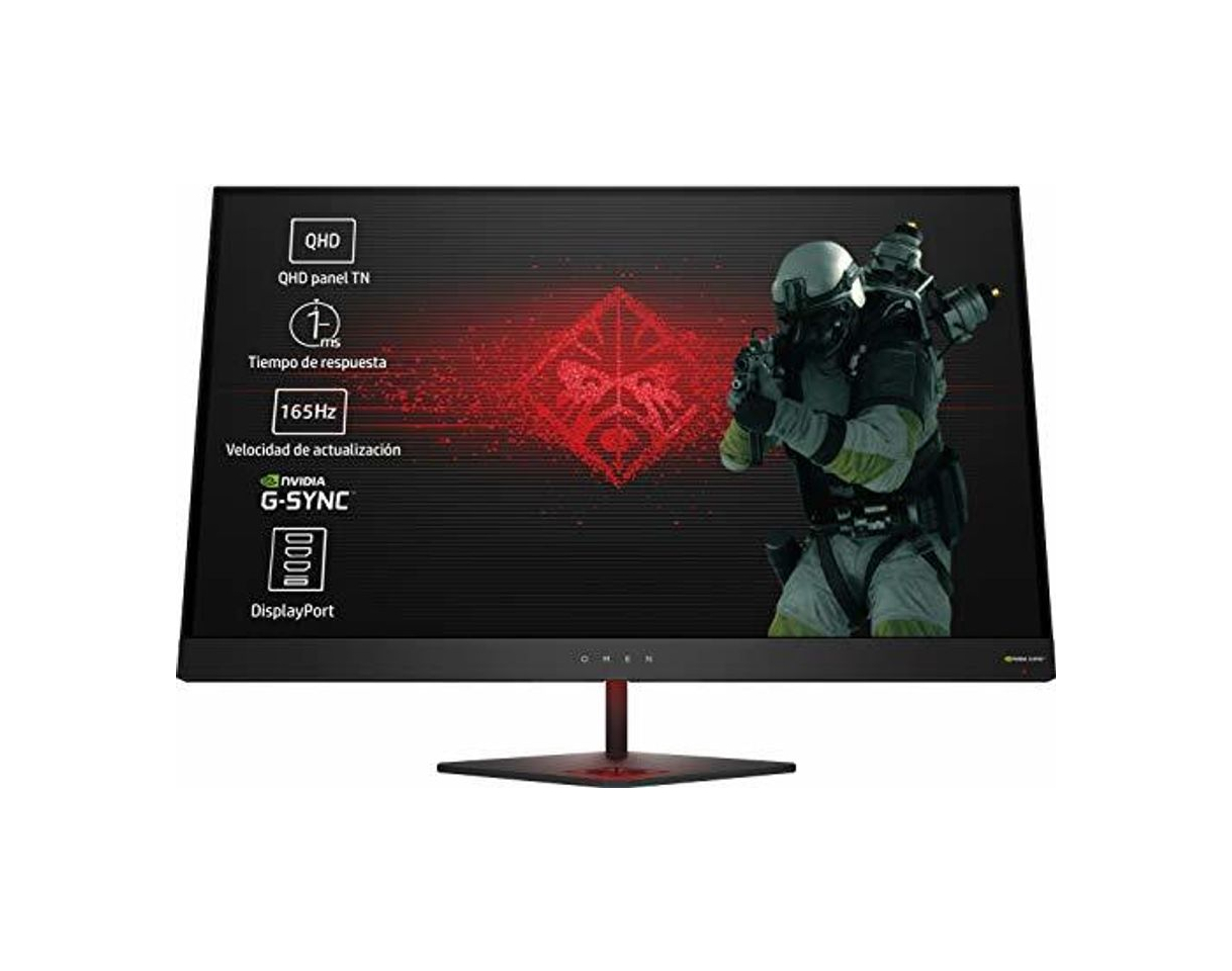 Electrónica HP OMEN 27 - Monitor gaming de 27 pulgadas G-sync