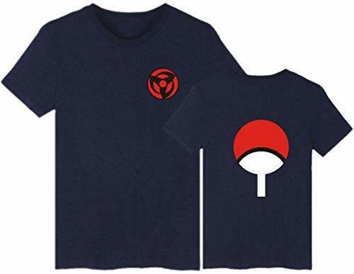 Product EMILYLE Hombres Naruto Uchiha Camiseta Top Tshirt Clan Syarinngann Japón Cómico Casual