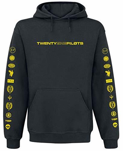 Social Twenty One Pilots Logo Heavy Sudadera con Capucha Negro L