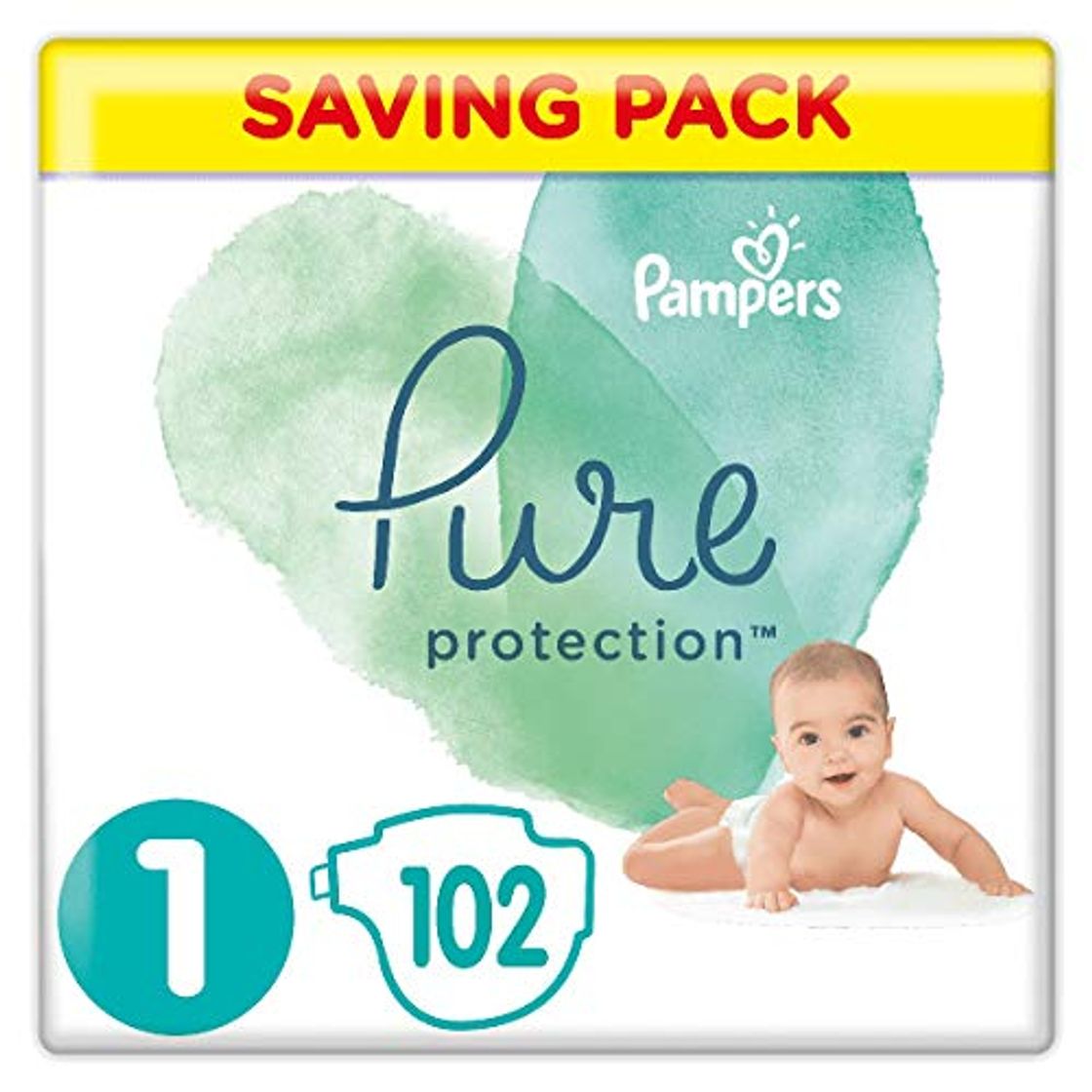 Lugar Pampers Pure Protection 81685798 pañal desechable Niño/niña 1 102 pieza(s) - Pañales