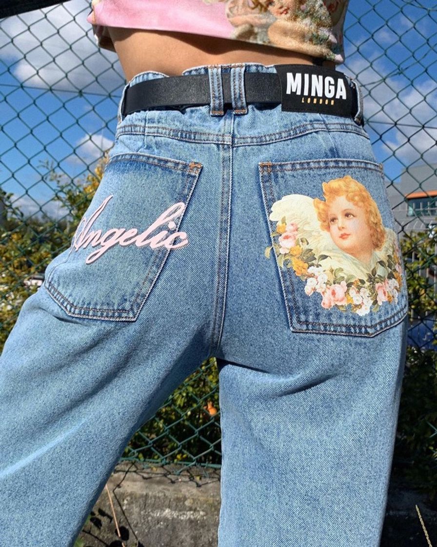 Moda Angelic Dad Jeans☁️💧