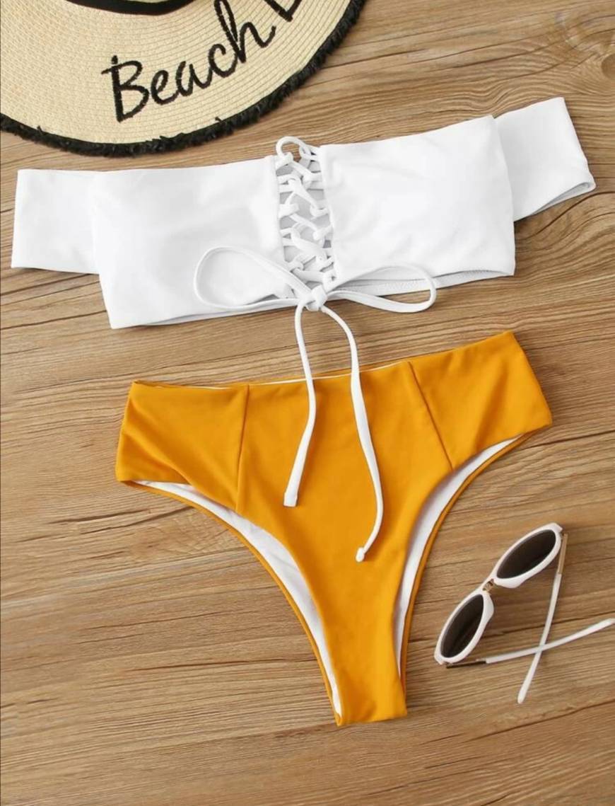 Fashion Bikini de cintura alta