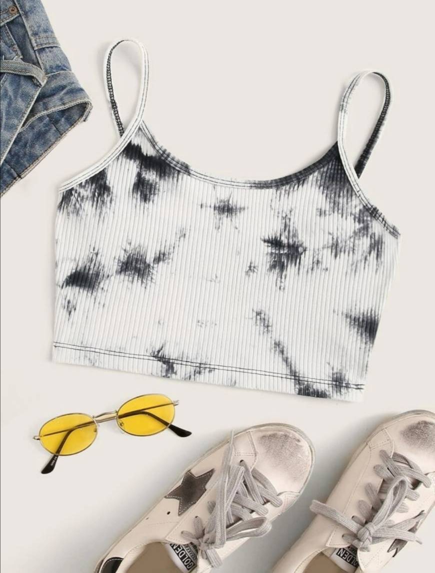 Moda Crop Tie Dye Cami Top 