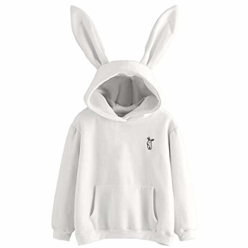 Social Overdose Sudadera con Capucha para Mujer Manga Larga Conejo Nueva OtoñO con