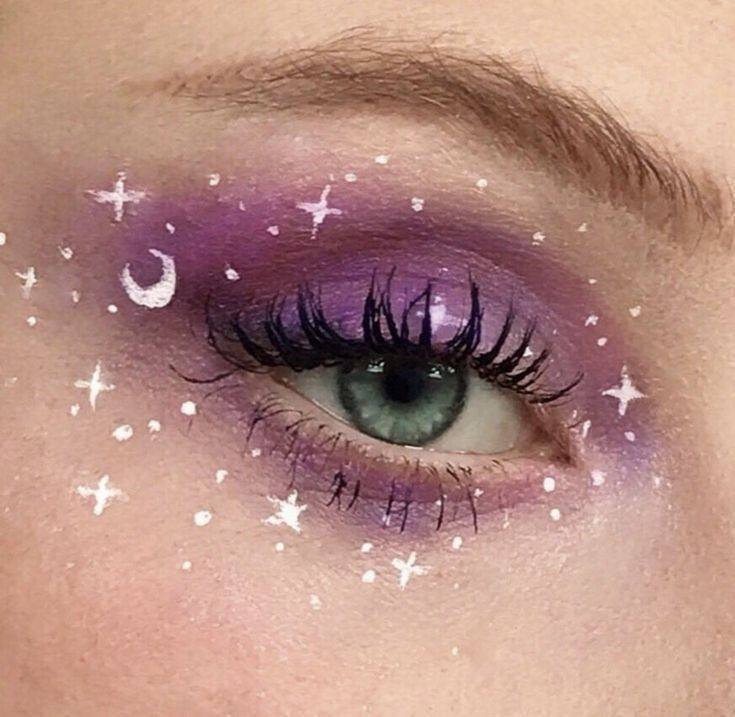 Social Violet nebula makeup💜