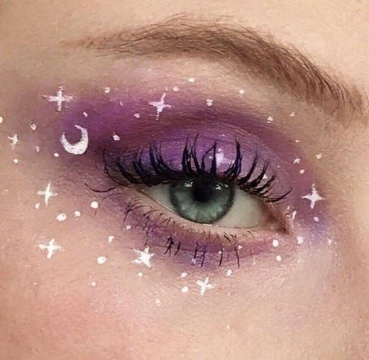 Violet nebula makeup💜