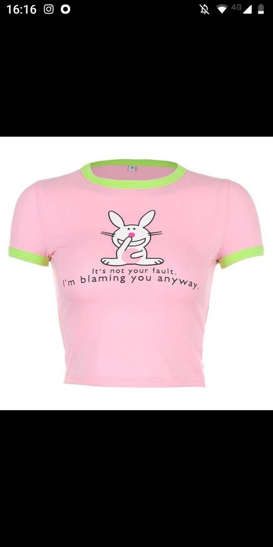 Moda Cute bunny crop top🐰