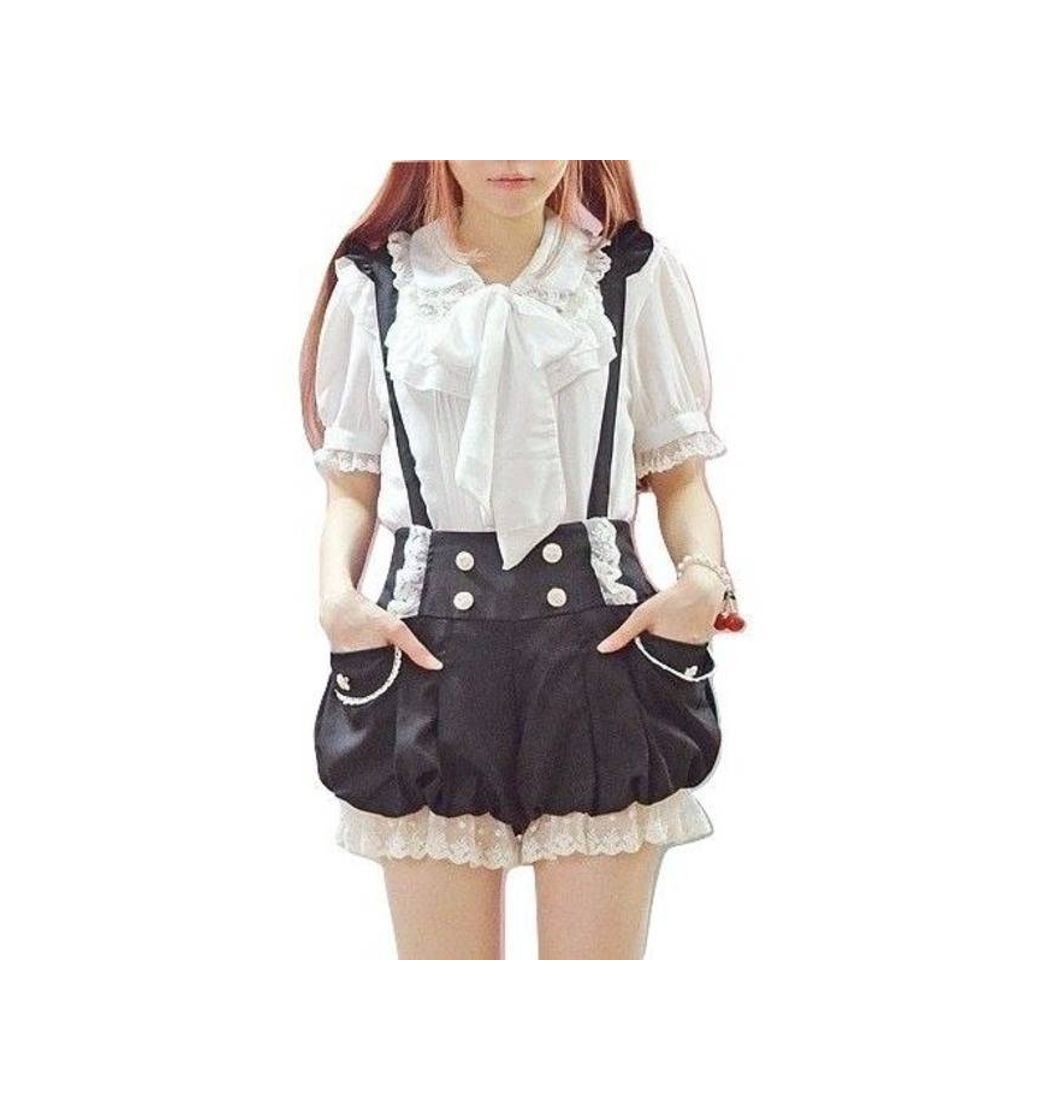Social Cute lolita suspender shorts✨