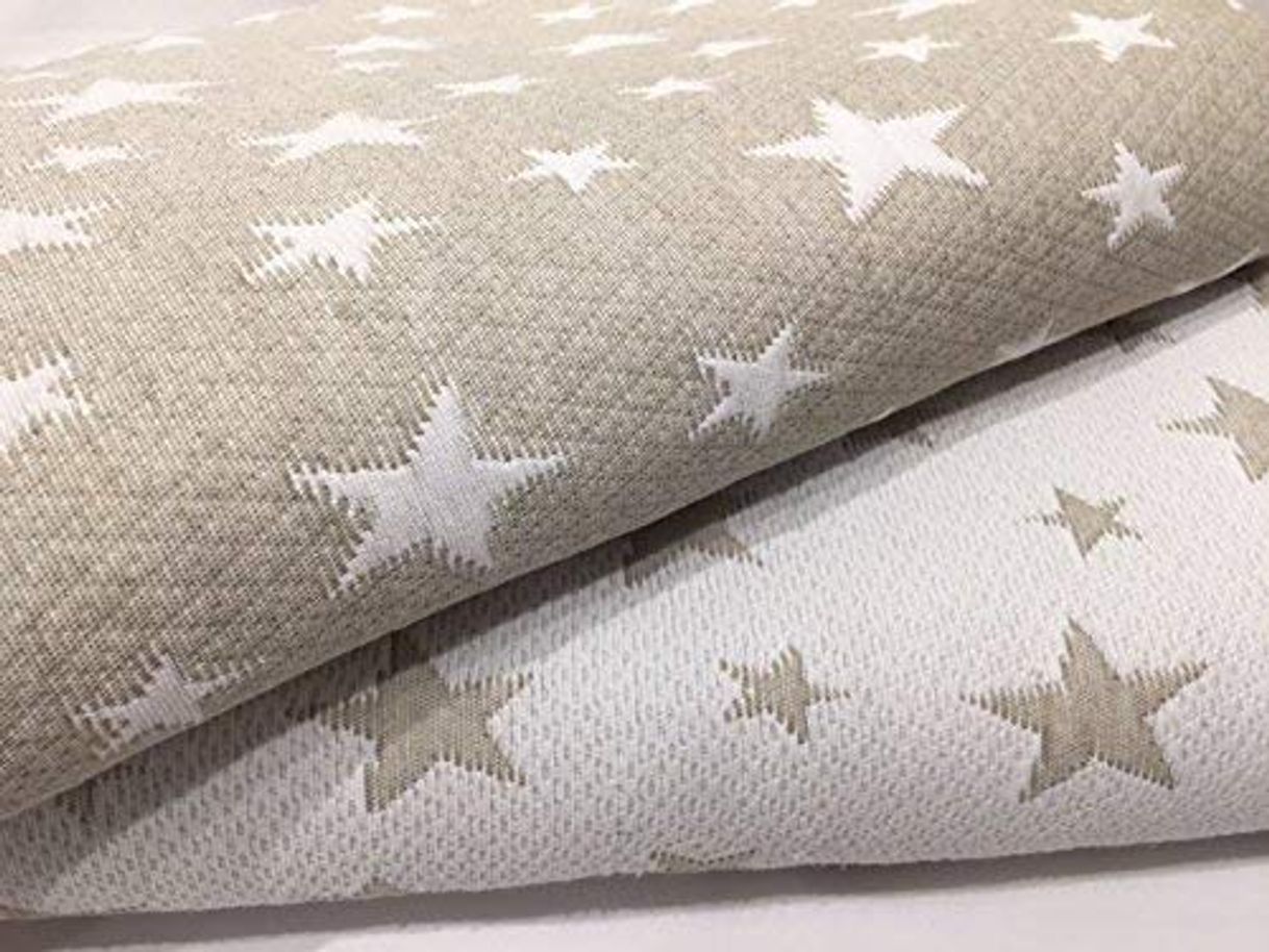 Product NORA HOME Colcha Piqué ESTRELLITAS de Jacquard Reversible.