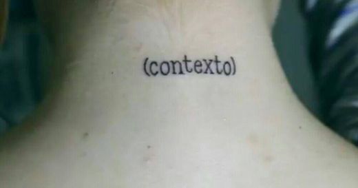 "eu sou um contexto"