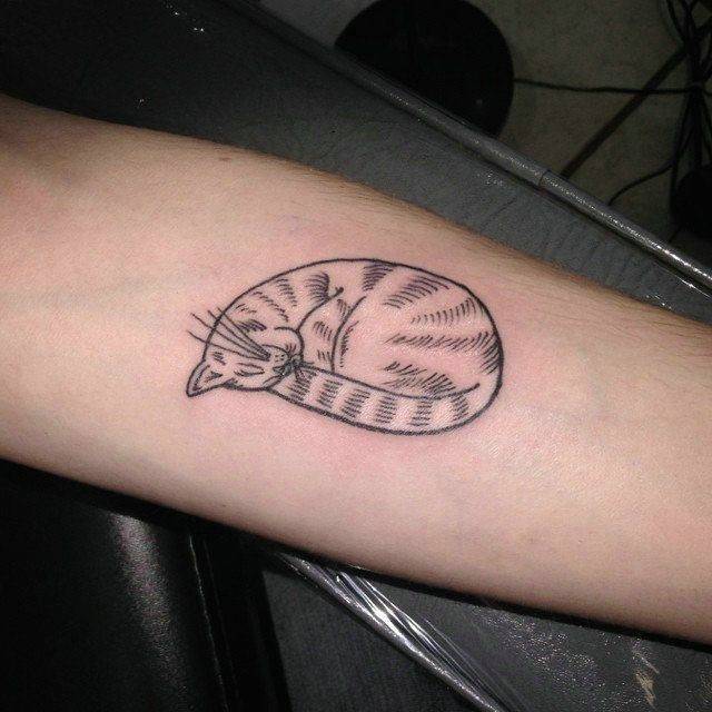 Moda tattoo de gatinho