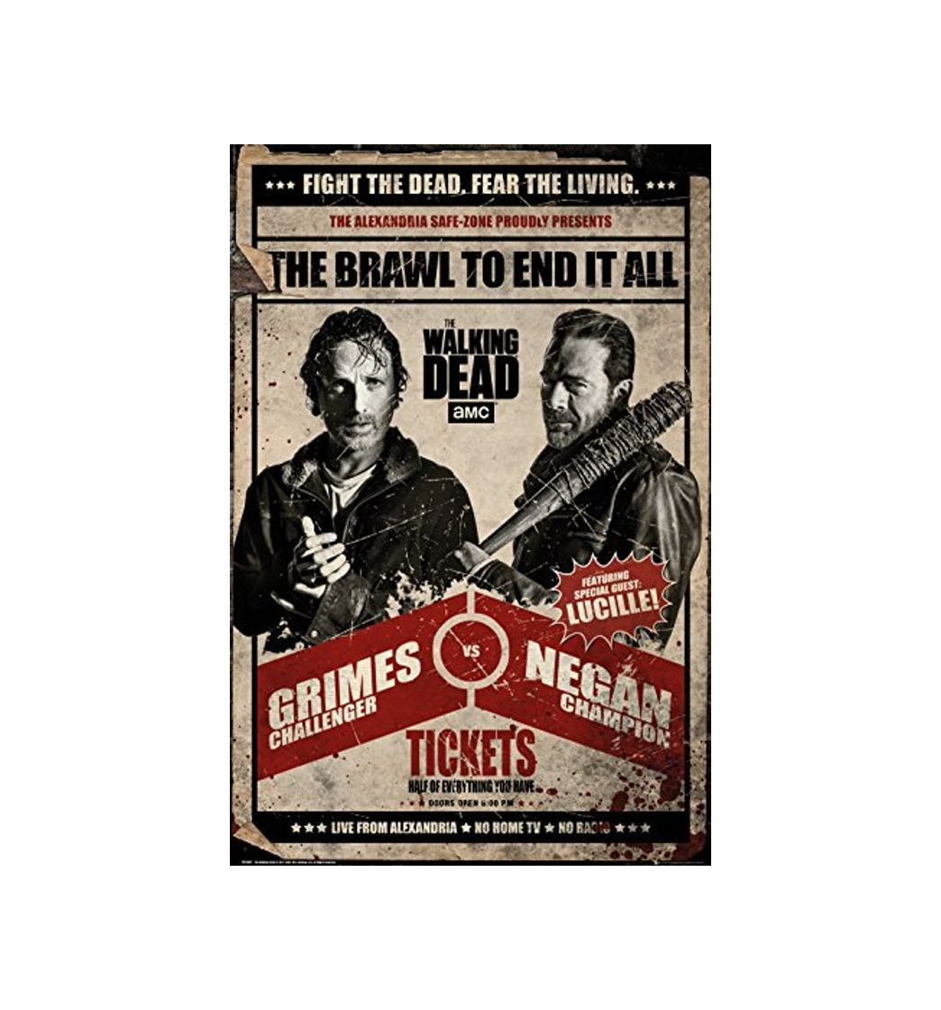 Elemento de la categoría hogar Grupo Erik Editores The Walking Dead Fight Poster