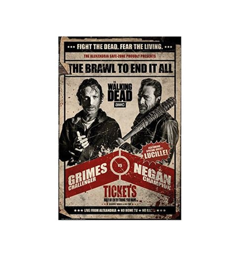 Grupo Erik Editores The Walking Dead Fight Poster