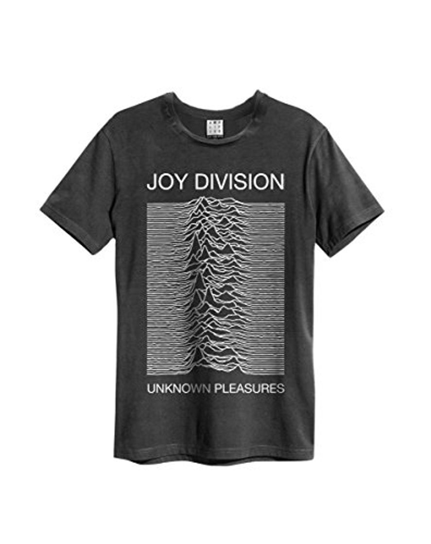 Places Amplified Joy Division-Unknown Pleasures Camiseta, Gris