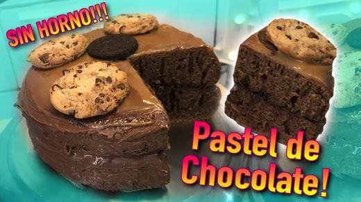 Pastel de chocolate ¡SIN HORNO!. 