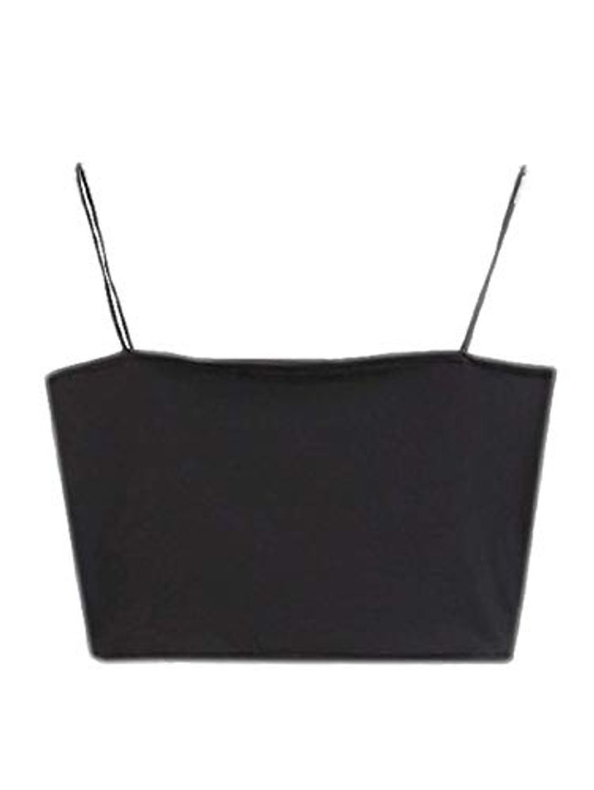 Social ZAFUL Sexy Crop Top Color Liso Chaleco Camiseta Sin Mangas para Mujer