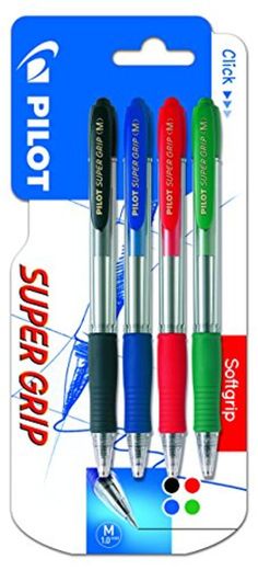 Pilot Spain Super Grip - Pack de 4 bolígrafos