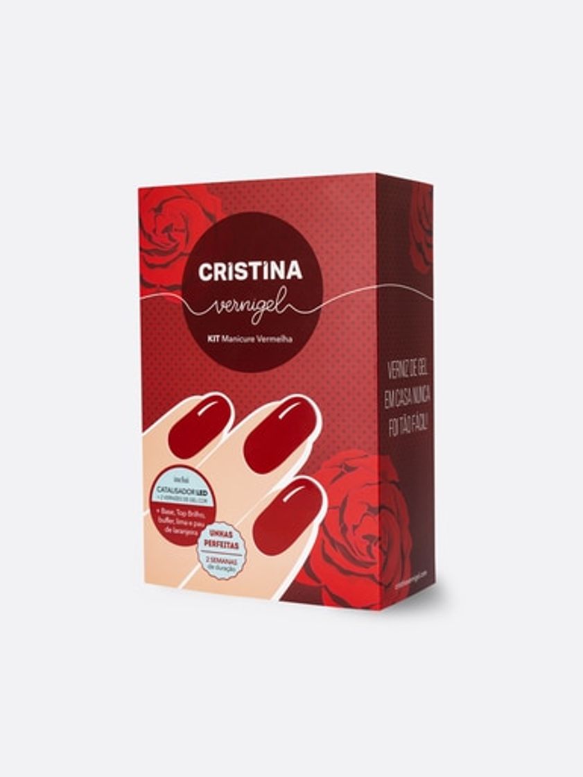 Moda Kit Manicure Vermelha - Cristina Vernigel