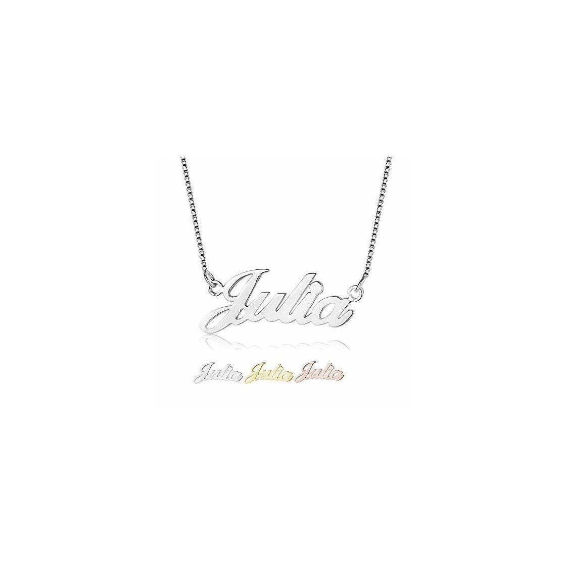 Producto Collar con Nombre Grande Hecho en Plata de Ley 925 - Personalizado