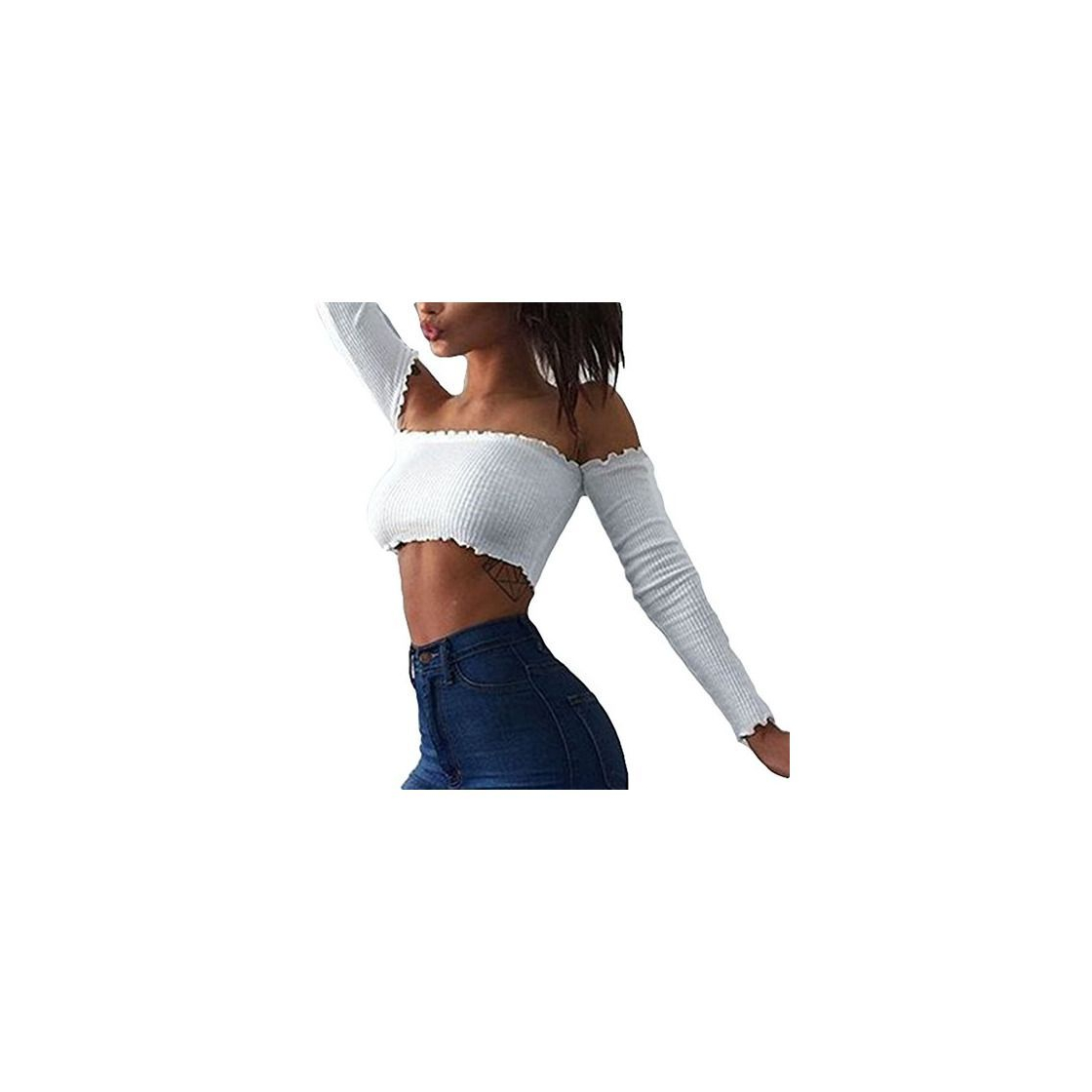 Social Manga Corta Camisetas para Mujer Moda Color Sólido Slim Fit Camiseta Corte