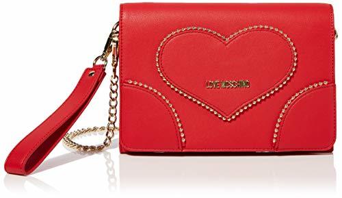 Lugares Love Moschino - Borsa Pu, Carteras de mano con asa Mujer, Rojo